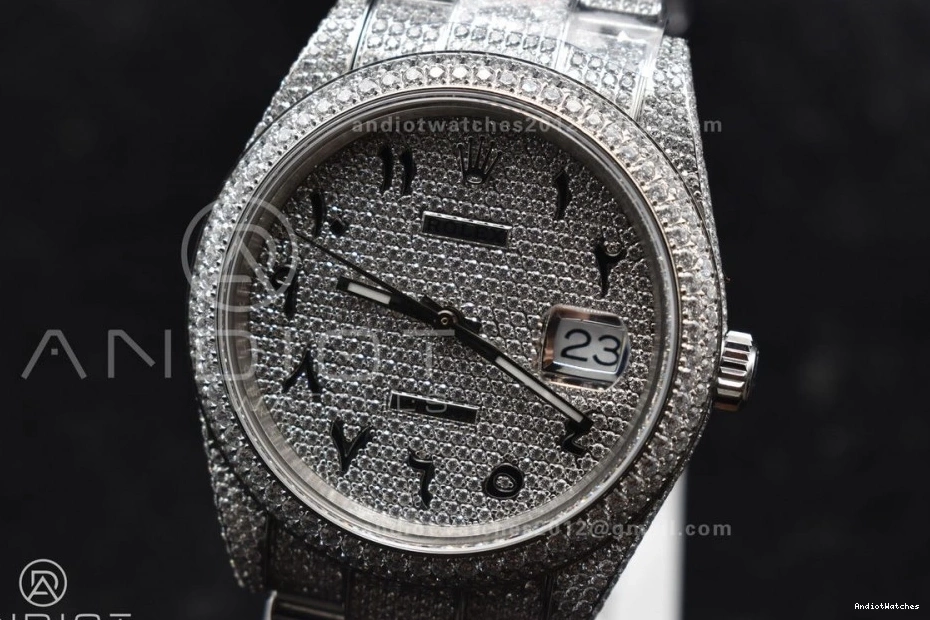 41mm ZipUp with JDF Numerical Best Diamond Date 900 Arabic DateJust Version Wheel Markers 0829